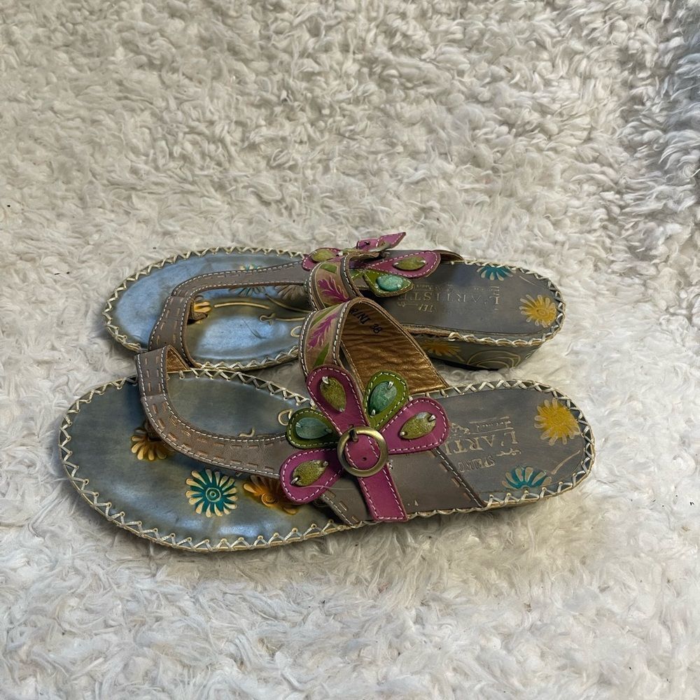 Spring step L'ARTISTE TOE RING MULTI COLOR SLIDE … - image 3